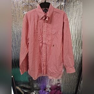 Vintage Tommy Hilfiger Red Striped Casual Button Down Shirt